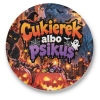Przypinka na HALLOWEEN Cukierek albo Psikus