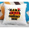 Poduszka na DZIEŃ MATKI Mama 1 klasa chodzący ideał
