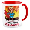 Kubek czerwony dla DZIADKA Super Dziadek