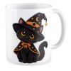 Kubek na HALLOWEEN Czarny kot koteczek