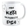 Kubek KOCHAM PIESKI Mam kota na punkcie psa