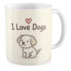 Kubek KOCHAM PIESKI I love dogs