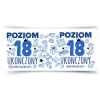 Kubek niebieski na URODZINY Poziom 18 ukończony Osiemnastka