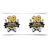 Kubek na 18 URODZINY level completed osiemnastka