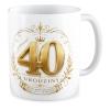 Kubek na URODZINY 40 lat doświadczenia Czterdziestka