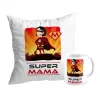 Zestaw poduszka + kubek na DZIEŃ MATKI Super Mama