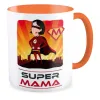 Kubek pomarańczowy na DZIEŃ MATKI Super Mama