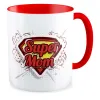 Kubek czerwony na DZIEŃ MATKI Super Mom