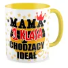 Kubek żółty na DZIEŃ MATKI Mama 1 klasa chodzący ideał
