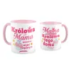 Kubek różowy na DZIEŃ MATKI Mama prawdziwa Królowa tego domu