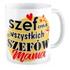 Zestaw poduszka + kubek na DZIEŃ MATKI Szefowa wszystkich szefów Mama
