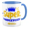 Kubek niebieski DZIEŃ NAUCZYCIELA Super Nauczyciel