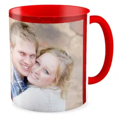 FOTO Kubek czerwony 330ml WALENTYNKI