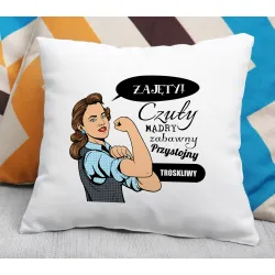 Poduszka dla MĘŻCZYZNY Czuły mądry zabawny przystojny