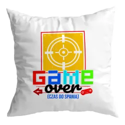 Poduszka dla gracza GAMER Game Over czas do spania