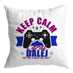 Poduszka dla gracza GAMER Keep Calm i graj dalej