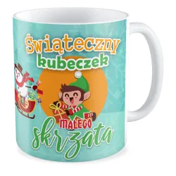 Kubek BOŻE NARODZENIE Świąteczny kubeczek małego skrzata
