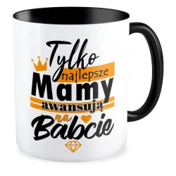 Kubek czarny dla BABCI Najlepsze Mamy awansują na Babcie