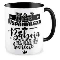 Kubek czarny dla BABCI Najwspanialsza Babcia