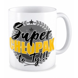 Kubek na DZIEŃ CHŁOPAKA Super Chłopak to Ty