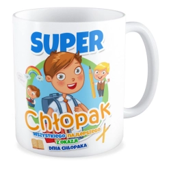 Kubek na DZIEŃ CHŁOPAKA Super Chłopak