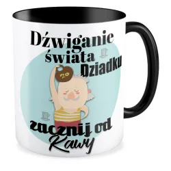 Kubek czarny dla DZIADKA Zacznij od kawy