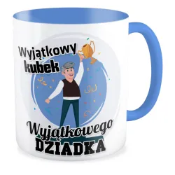 Kubek niebieski wyjątkowy dla wyjątkowego DZIADKA