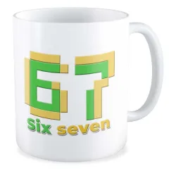 Kubek ZABAWNY 67 six seven Brainrot