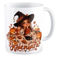 Kubek na HALLOWEEN Jesieniara dynia jesień Wiedźma