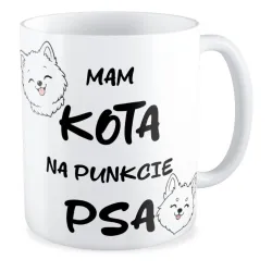 Kubek KOCHAM PIESKI Mam kota na punkcie psa