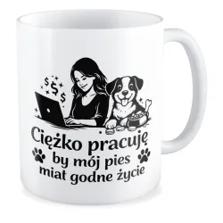 Kubek KOCHAM PIESKI By mój pies miał godne życie