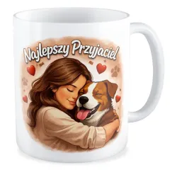 Kubek KOCHAM PIESKI Najlepszy przyjaciel