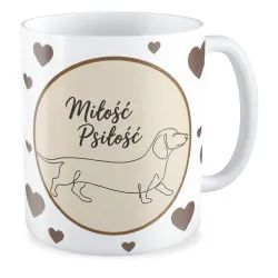 Kubek KOCHAM PIESKI Miłość psiłość