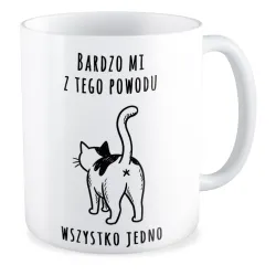 Kubek KOCHAM KOTKI Bardzo mi z tego powodu wszystko jedno