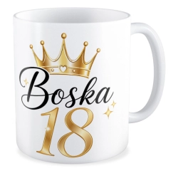 Kubek na URODZINY Boska 18 osiemnastka
