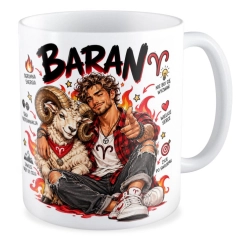 Kubek na URODZINY zodiak BARAN dla NIEGO Mężczyzna