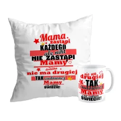 Zestaw poduszka + kubek na DZIEŃ MATKI Nie ma drugiej takiej Mamy na świecie