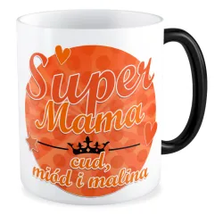 Kubek magiczny na DZIEŃ MATKI Super Mama cud miód i malina
