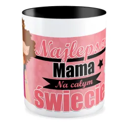 Kubek czarny na DZIEŃ MATKI Najlepsza Mama na całym świecie