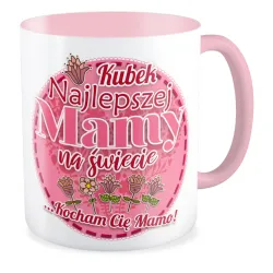 Kubek różowy na DZIEŃ MATKI Najlepszej Mamy na świecie Kocham Cię