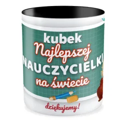 Kubek czarny DZIEŃ NAUCZYCIELA Najlepszej Nauczycielki na całym świecie