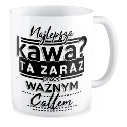 Kubek KORPO Najlepsza kawa? Zaraz przed ważnym callem