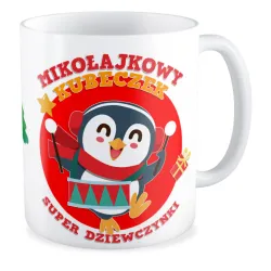 Kubek BOŻE NARODZENIE Mikołajkowy kubeczek Dziewczynki