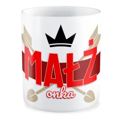 Kubek MIŁOSNY na WALENTYNKI MAŁŻonka