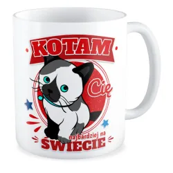 Kubek MIŁOSNY na WALENTYNKI Kotam Cię najbardziej na świecie