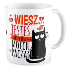 Kubek MIŁOSNY na WALENTYNKI Jesteś obiektem moich paczeń