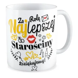 Kubek ŚLUBNY weselny Za rolę najlepszej Starościny Dziękujemy