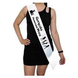 Szarfa BIAŁA Wieczór Panieński Gorączka Panieńskiej Nocy