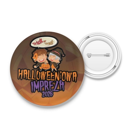 Przypinka na HALLOWEEN Halloween'owa impreza 2026 Trick or treat