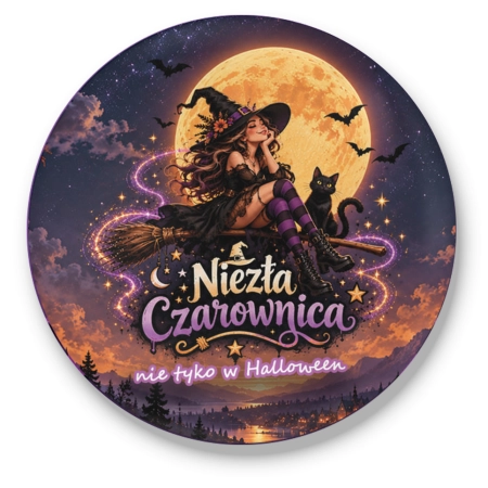 Przypinka na HALLOWEEN Niezła czarownica